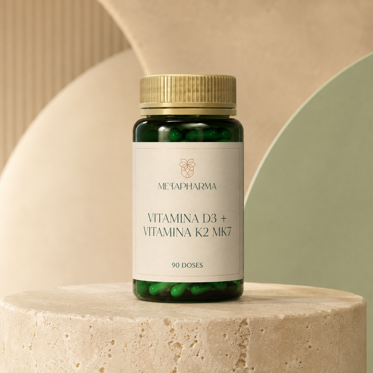 VITAMINA D3 + VITAMINA K2 - 90 DOSES