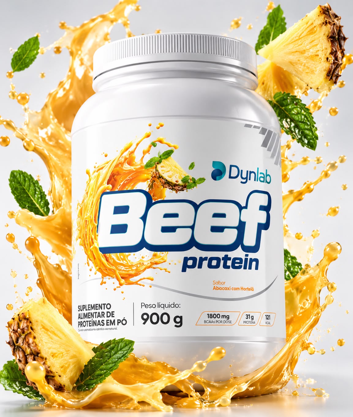 BEEF PROTEIN -  Sabor abacaxi com hortelã | 900g