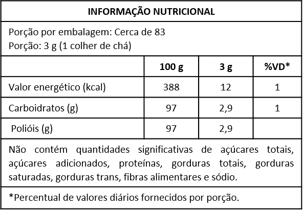 DIET VITA STÉVIA + XYLITOL ADOÇANTE DIETÉTICO